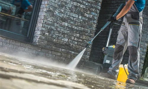 Photo of a powerwashing