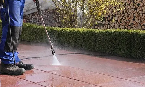 Photo of a powerwashing