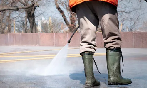 Photo of a powerwashing