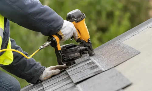 Photo of a tiled roof